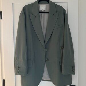 Tibi Liam blazer size M, dark mint colour